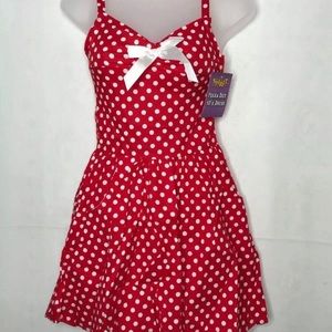 Girls 1950’s Polka Dot Costume Dress M 8-10